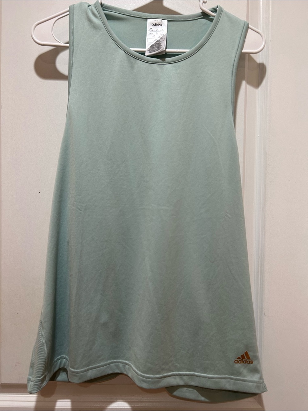 adidas Mint Green Athletic Tank with Subtle Logo